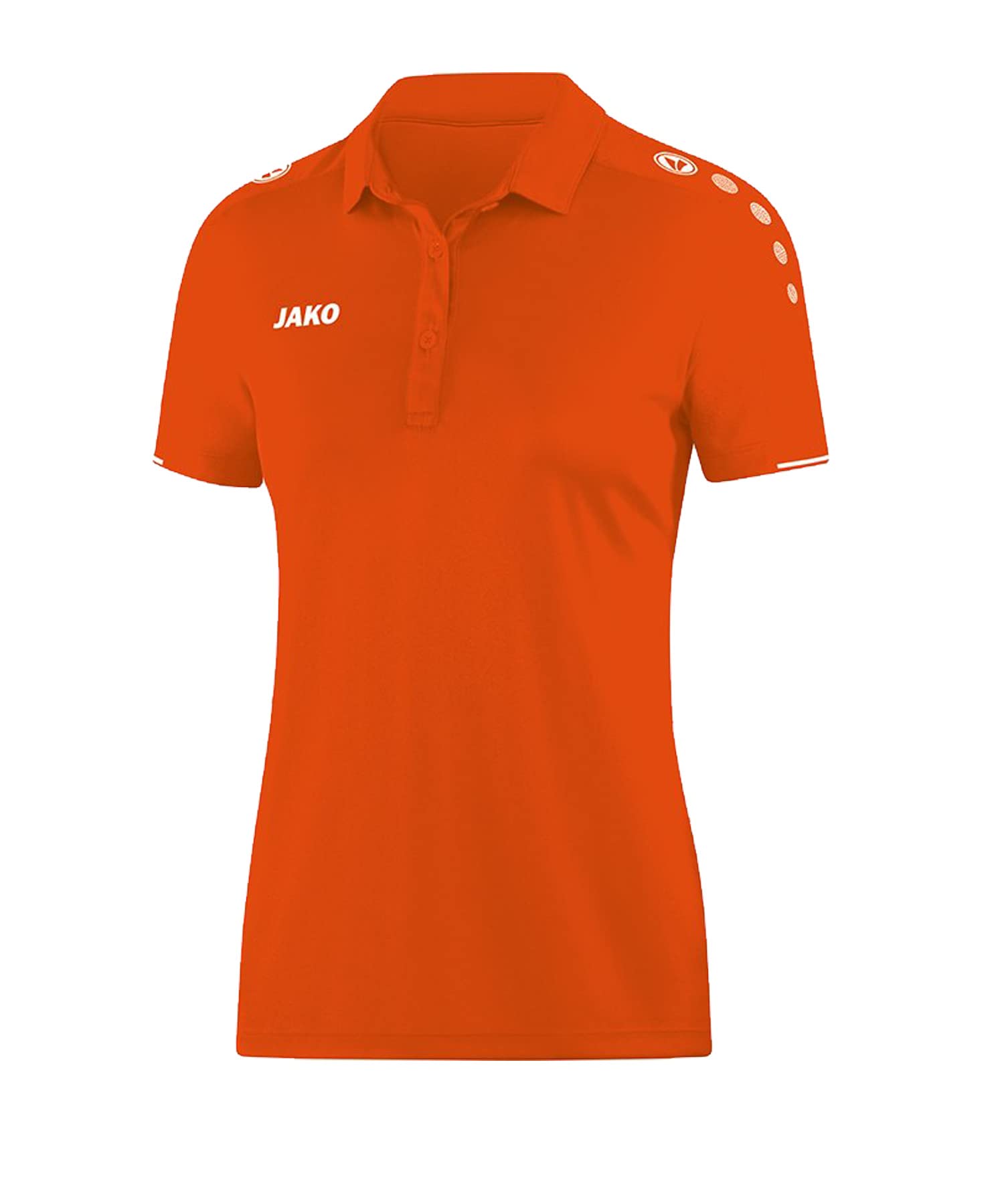 JAKO Women's Classico Polo, neon orange, 38