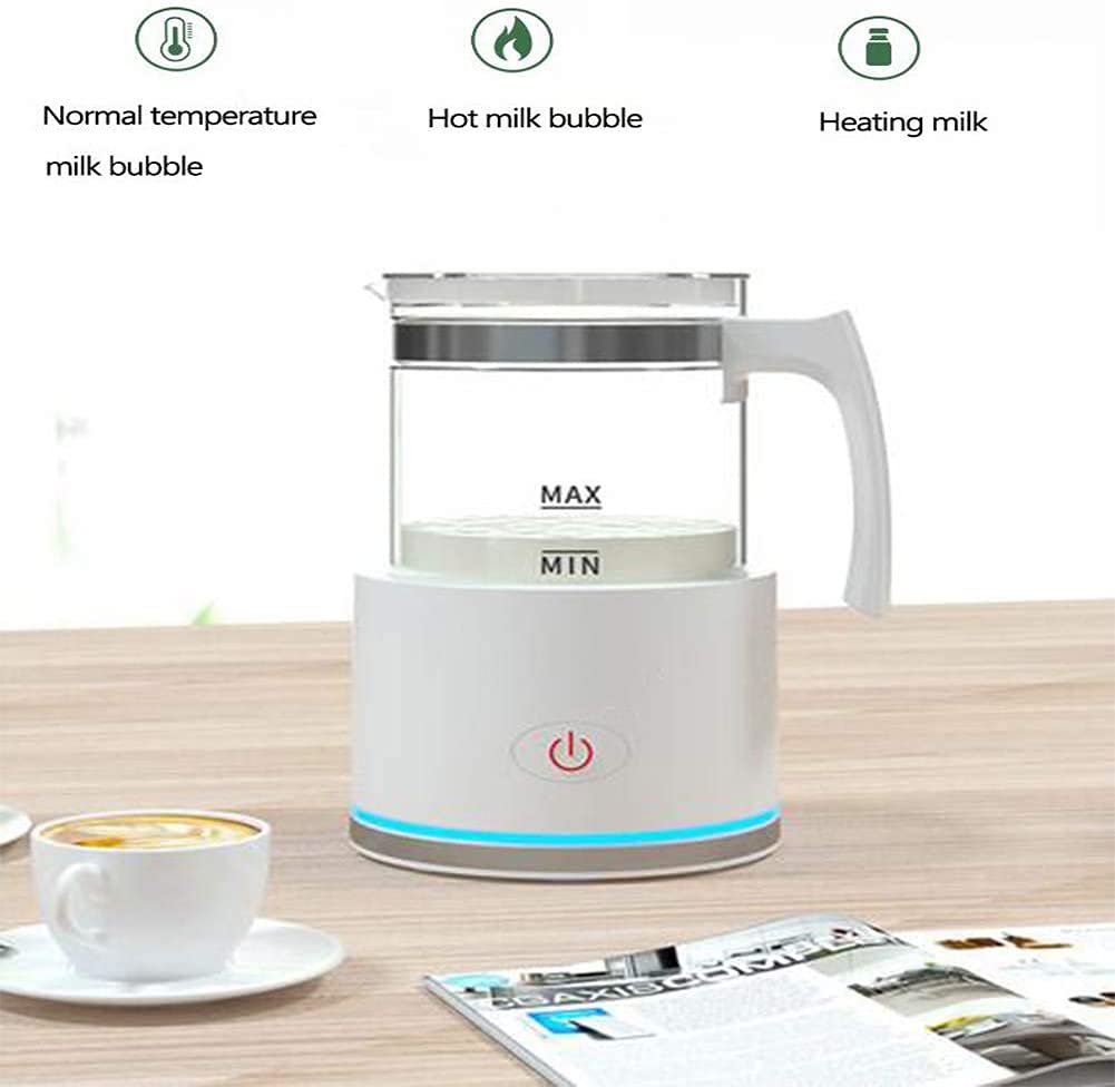 Vaporizador de Leche Batidora de Leche Calentador de Leche Funcionamiento silencioso del Acero Inoxidable del vaporizador de Leche 550W 1023