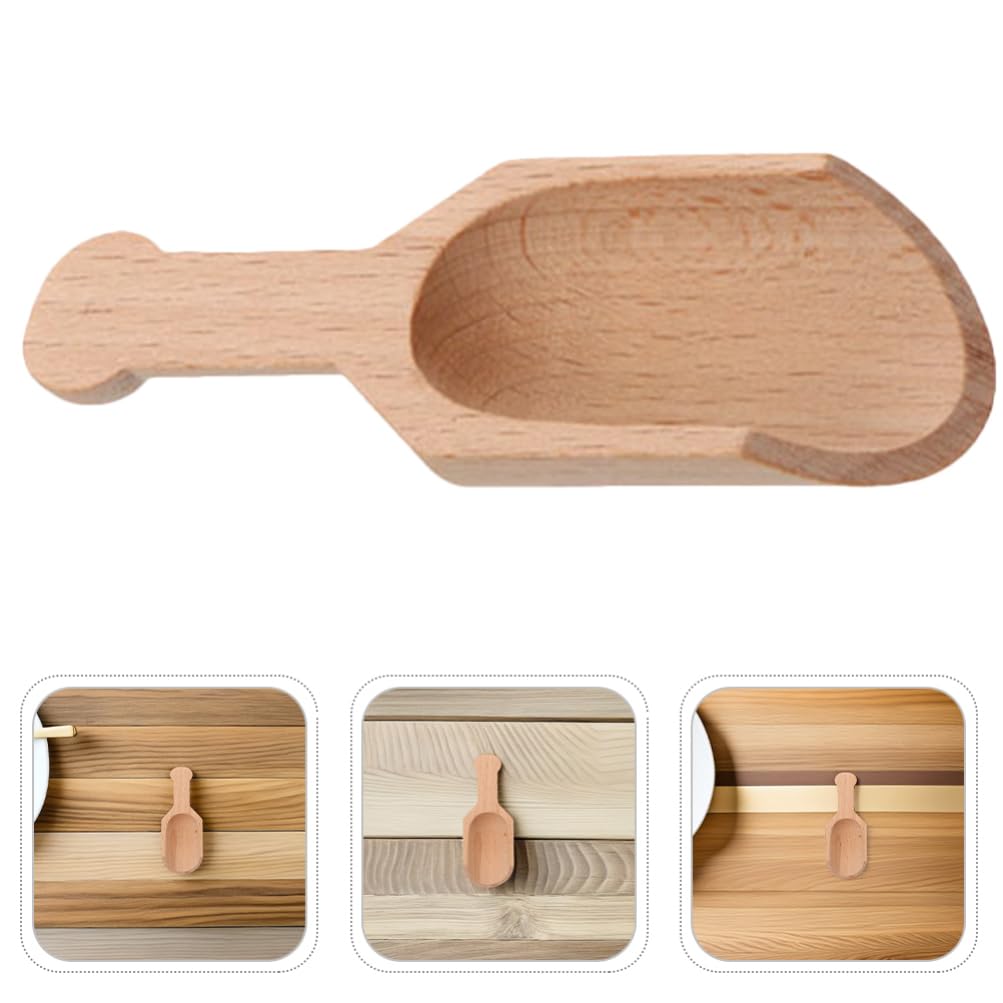 PRETYZOOM 16pcs Tiny Wooden Spoons: 3.14 Inch Tiny Spoons For Spices Mini Wooden Scoops For Sauces Sugar Salt Dips Spices Honey Mustard Cooking