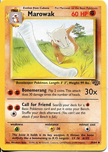 Preisvergleich Produktbild Pokemon Jungle Uncommon Card #39 / 64 Marowak