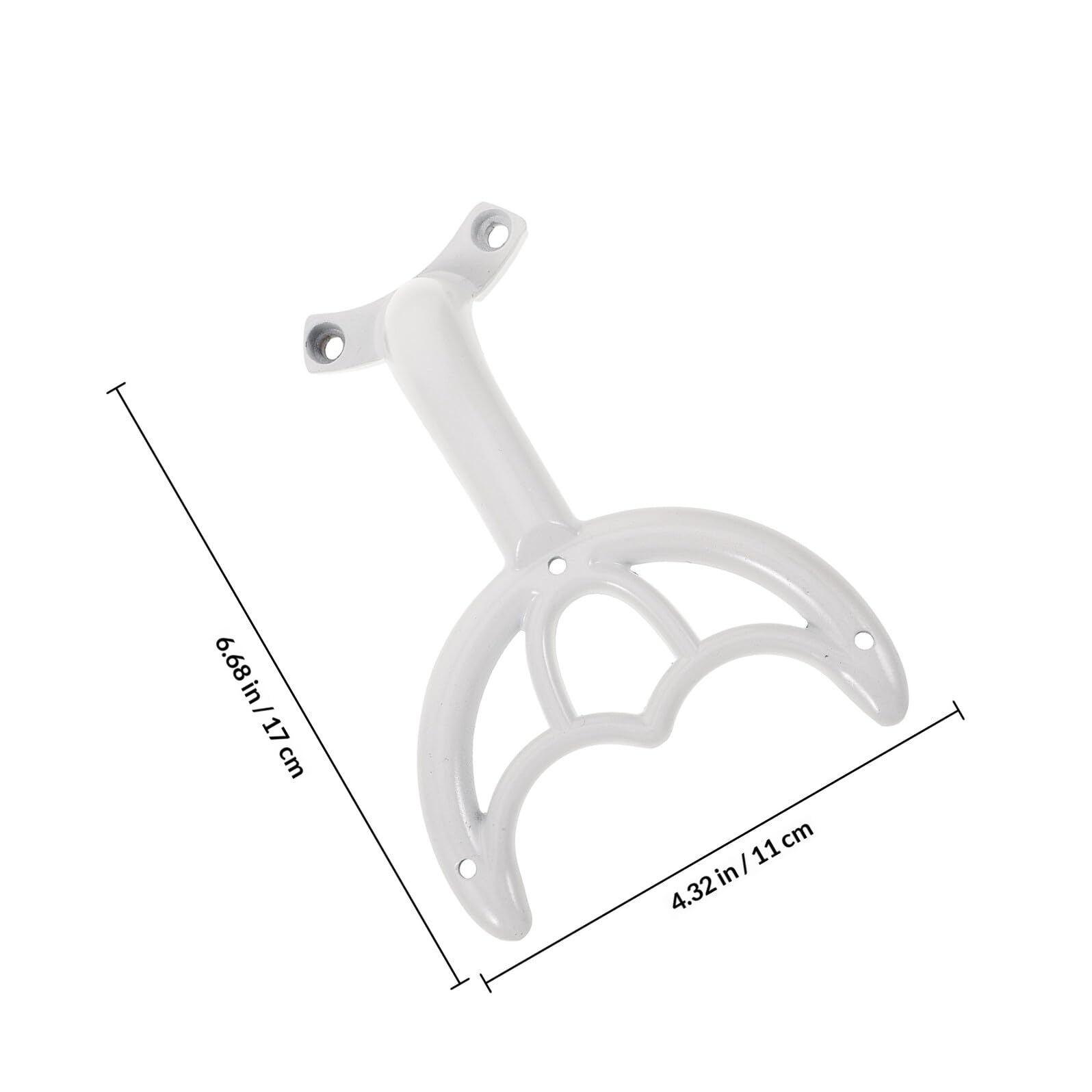 Mikinona Varilla de Cojinete para Ventilador de Techo, 5 Piezas de Soporte Metálico Blanco, Accesorio Resistente para Reparación y Recambio de Aspas, Suministro para Ventiladores