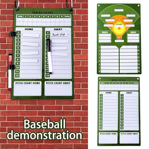 Planification de baseball double face effaçable avec guide de softball - 3