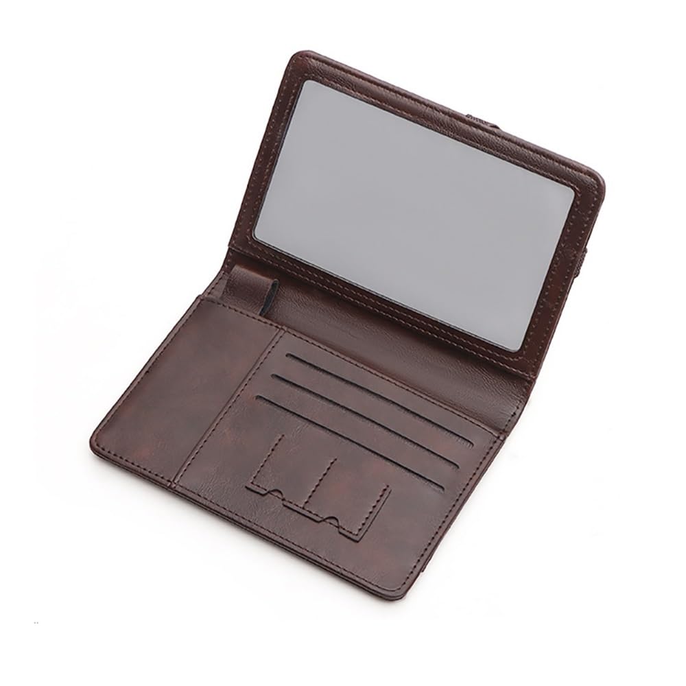 Funda de piel sintética para pasaporte de negocios con RFID para mujeres y hombres, multifunción, para tarjetas bancarias, accesorios de viaje, Black, Talla única