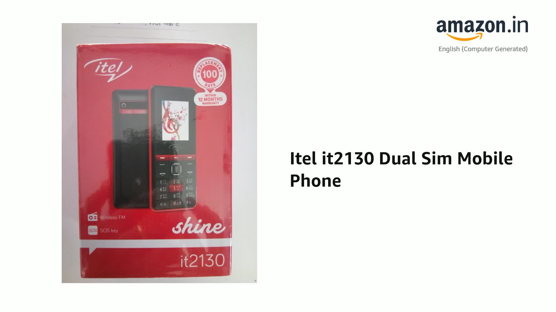 Itel it2130 : Amazon.in: Electronics