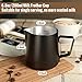 HULISEN 6.8oz/200ml Milk Pitcher, Stainless Steel Espresso Latte Steaming Frothing Pitcher, Coffee Milk Frother Maker, Pour Cup