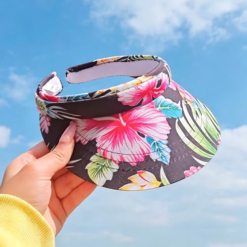 Image of Sun Visor Hats Women Wide Brim Adjustable Clip On Visors Beach Men Hat
