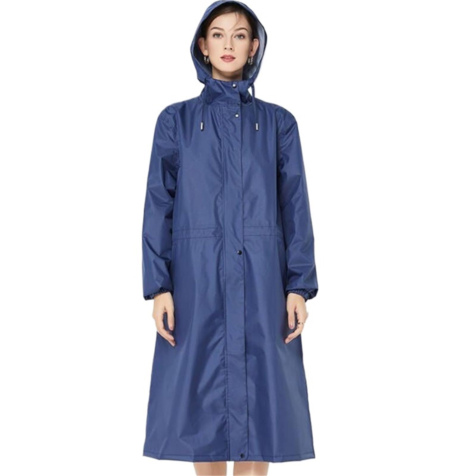 Poncho De Lluvia Gabardina impermeable larga for mujer, chaqueta con capucha, cortavientos, ligera, for exteriores, senderismo, excursiones, ropa Para Senderismo