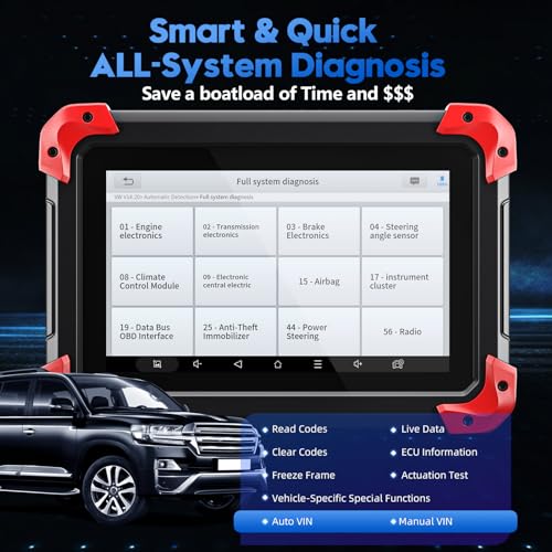 XTOOL D7 Bidirectional OBD2 Scanner: 2025 Scan Tool with ECU Coding, Full System Car Scanner Diagnostic Tool, 36+ Resets, Injector Coding, Throttle Relearn, Crank Sensor Relearn, FCA, CANFD & DoIP
