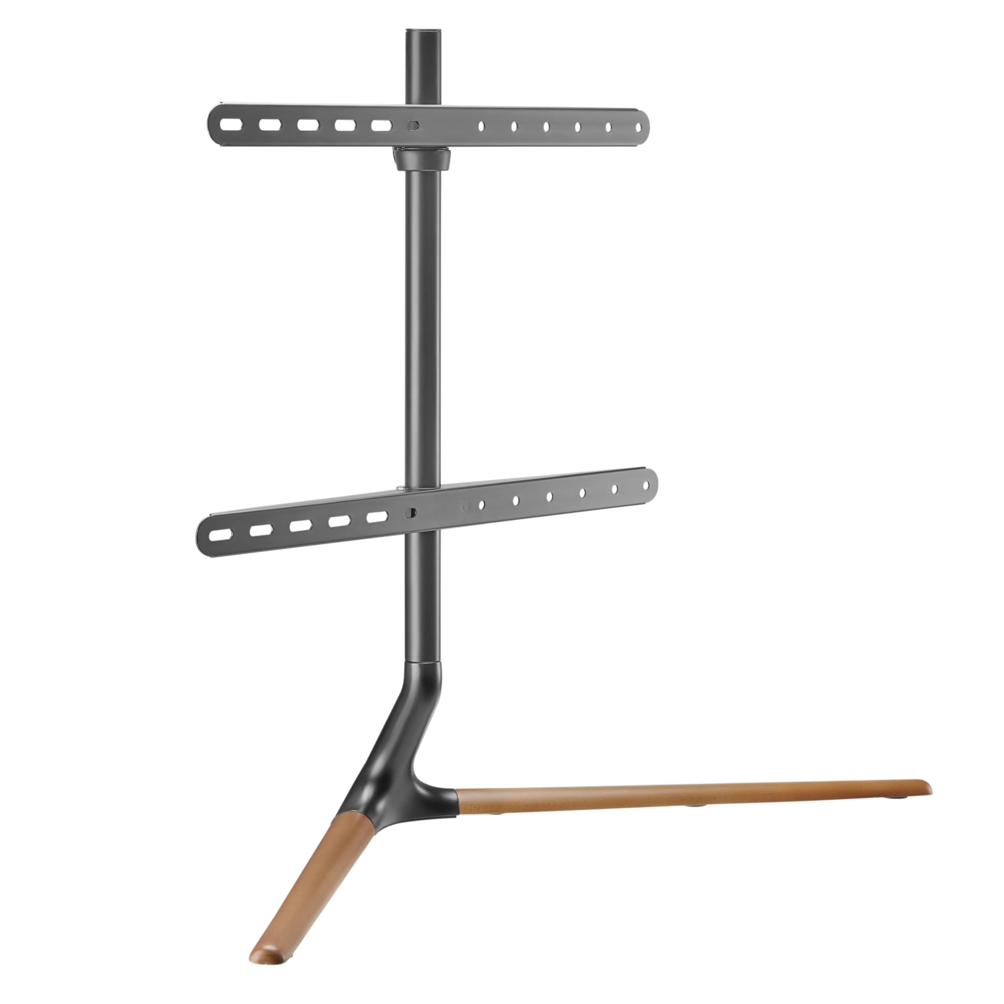 pro.tec Support TV Écrans Jusqu'à 70 Pouces VESA de 200 x 200 à 600 x 400 mm Capacité de Charge 40 kg Pivotant de +70° à -70° Acier Aluminium Hêtre 77 x 97 x 35 cm Noir Effet Bois