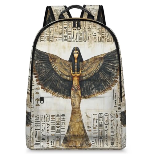 Sac à dos imprimé égyptien 23,5L grand format mixte pour ordinateur