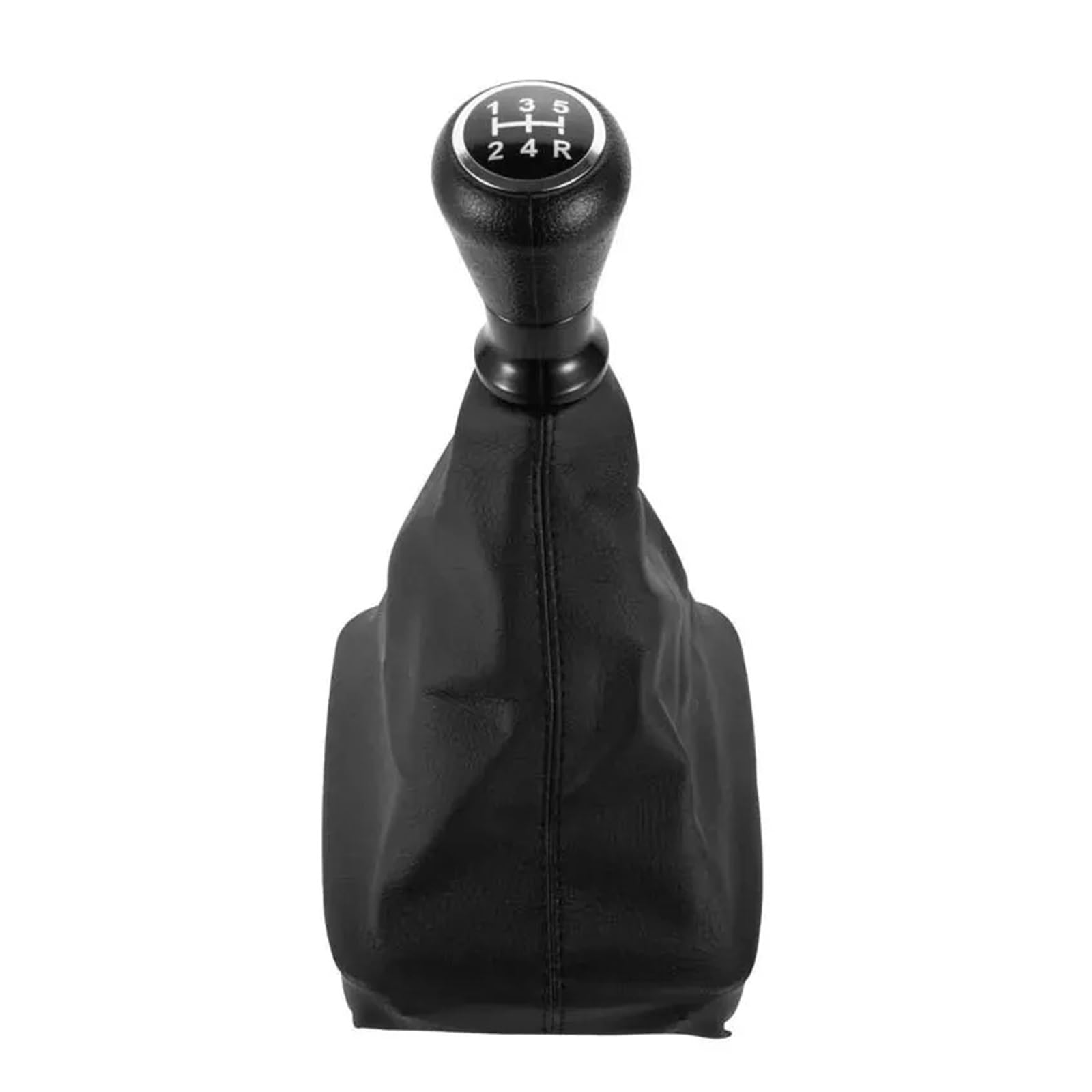 KUNYOS Leather Gear Knob for Peugeot 206 207 Car Interior Accessories 5 Speed Gear Shift Knob Shifter Lever Handball Stick Gaiter Boot Cover