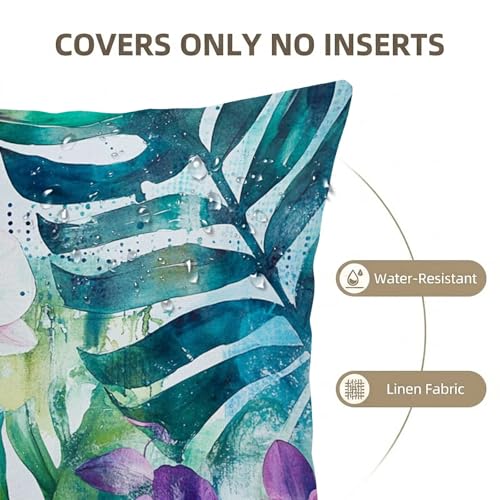 Coussin extérieur imperméable 80 x 80 cm housse déco bleu violet canapé - 6