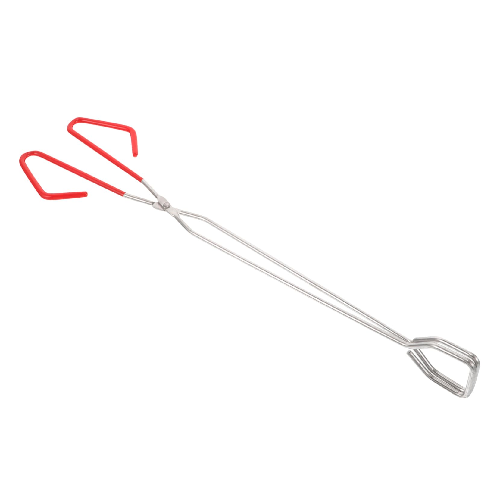 UKCOCO 3 Piezas Pinzas De Extendidas Póker Parrilla Agarrador De Troncos Carbón Asado Pozo De Para Acampar Hoyos Herramienta Cocinando Cámping Largo Registro Acero Inoxidable