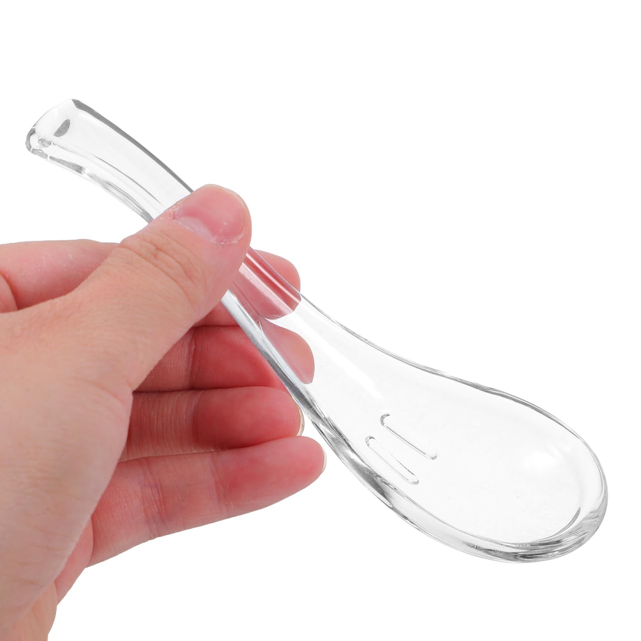 Glaslöffel 2 Stück Multifunktionslöffel Für Zuhause Dessertlöffel Suppenlöffel Frühstückslöffel Servierbesteck Für Küche Kaffee Restaurant 13.00 X 4.00 X 3.50 Cm