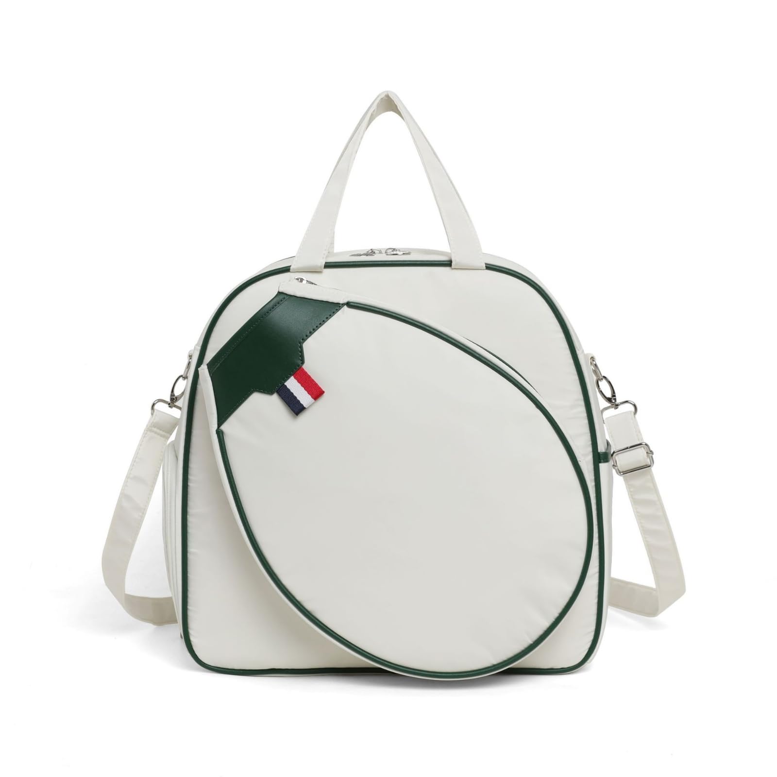 Porta Raquetas Deportivo con Asa y Correa Desmontable para Equipo de Cancha con Bolsillo Redondo Adecuado para Uso Profesional