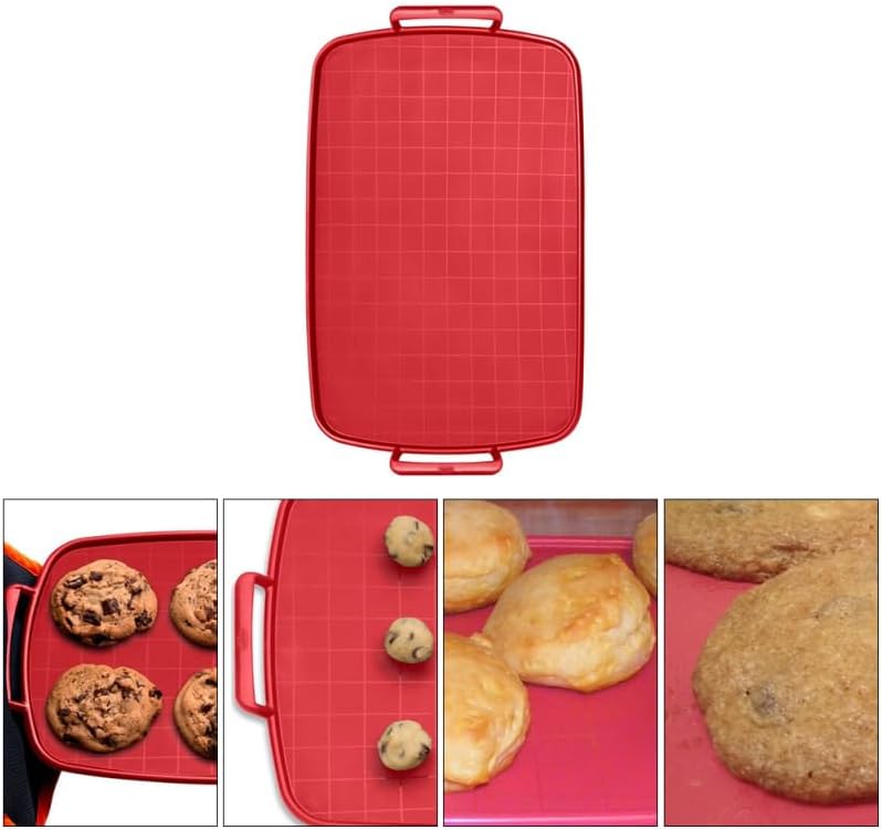ABOOFAN Heat Resistant Microwave Oven Plate Lightweight Unbreakable Bbq Tray with Handles 14.17 X 8.46 X 0.78 for Baking Barbecue Cakes and Everyday Kitchen Use
