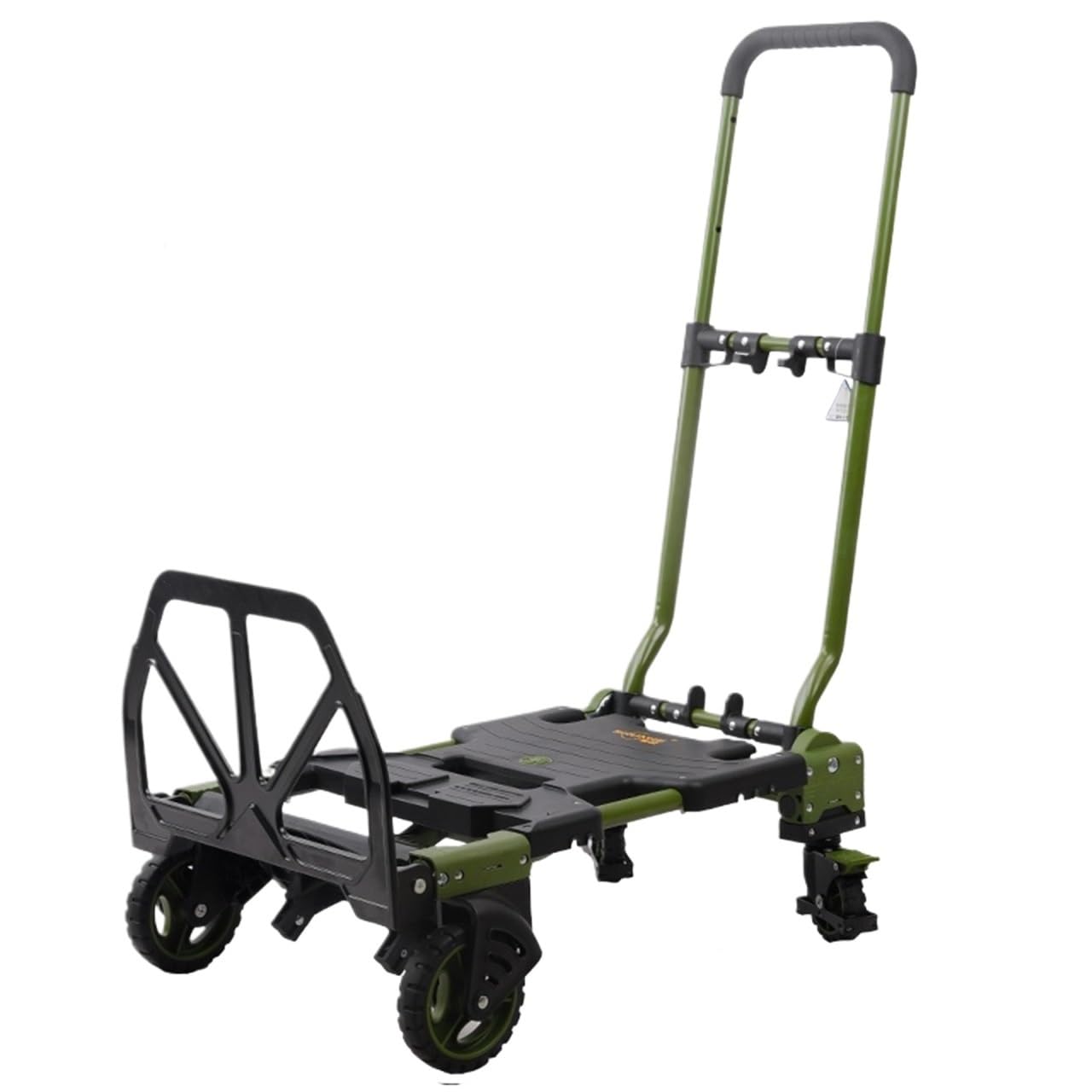 Hand Truck Folding Hand Truck And Dolly Portable Luggage Cart Platform Trolley(Grün)