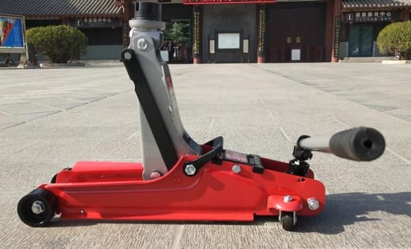 Cric Idraulico a Carrello 2,5 Tonnellate in Alluminio con Manico Girevole 360° per Auto e Veicoli Leggeri