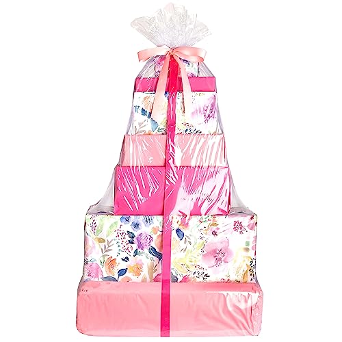 Purple Q Crafts Shrink Wrap Basket Bags 10 Pack For Gift Clear cellophane PVC Shrink Bags 24"X 30"