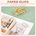 PATIKIL 50 Pcs Paper Clip, 2inch Non-Skid Metal Paper Clamp Clips Large for Office Supplies Craft Scrapbook Document Note Sorting, Electroplating, Rose Gold