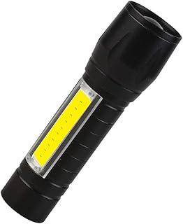 Mufern ni Linterna Ultra brillante 120 lúmenes Portátil al aire libre Pequeño T6 Linterna LED Linterna Enfoque ajustable Hogar COB Linterna de mano USB recargable