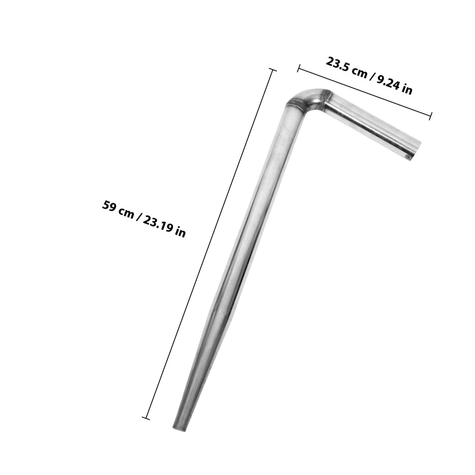CANIGHT Wassersprühdüse Gebogene Lotuswurzel Bewässerungsdüse aus Edelstahl Silber Hochdruck zur Gründlichen Reinigung und Bewässerung