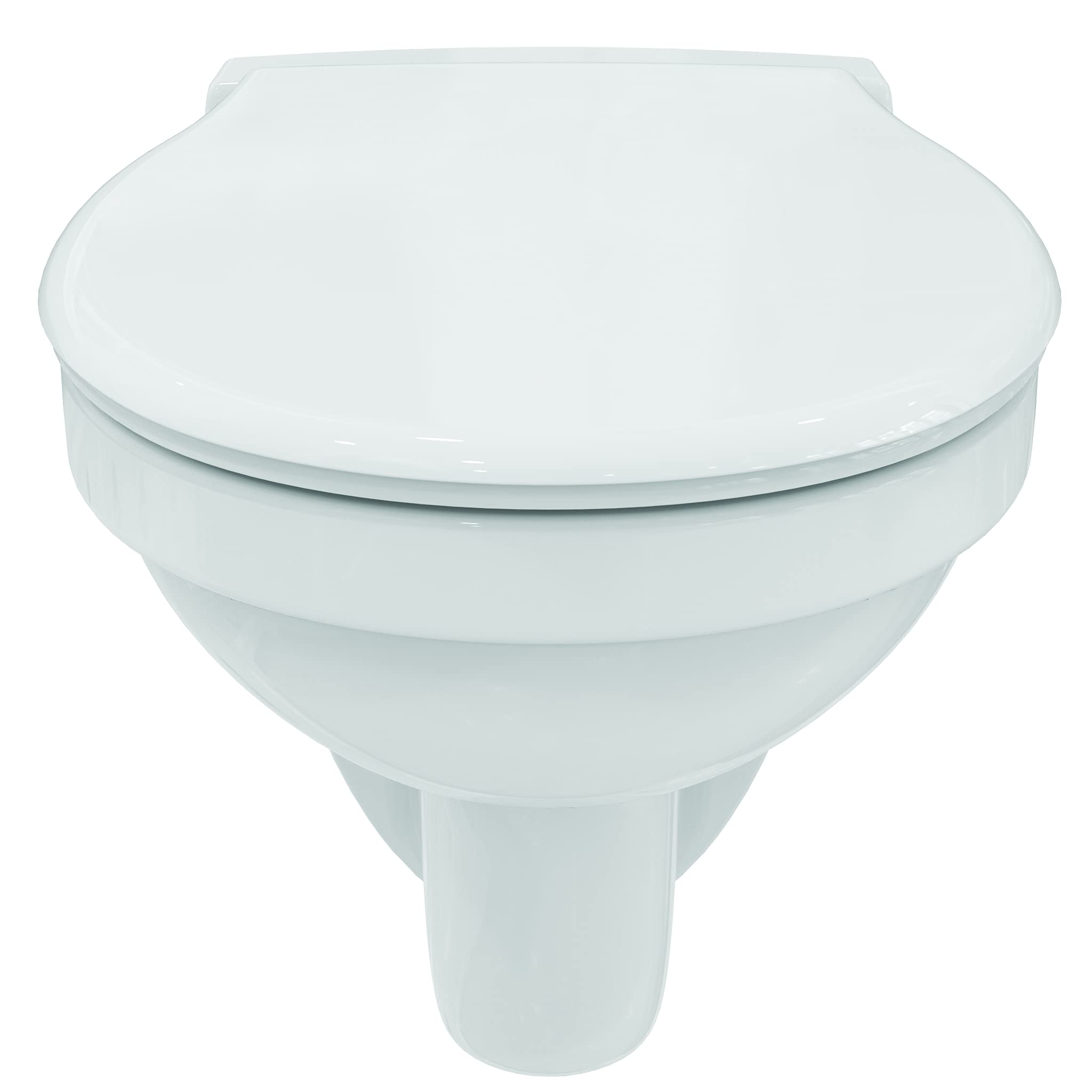 Ideal Standard Pack wc suspendu Astor 2 Cuvette wc avec Bride et Abattant Blanc Résistant Hygiéne Confort Installation Facile Certifié NF R034801