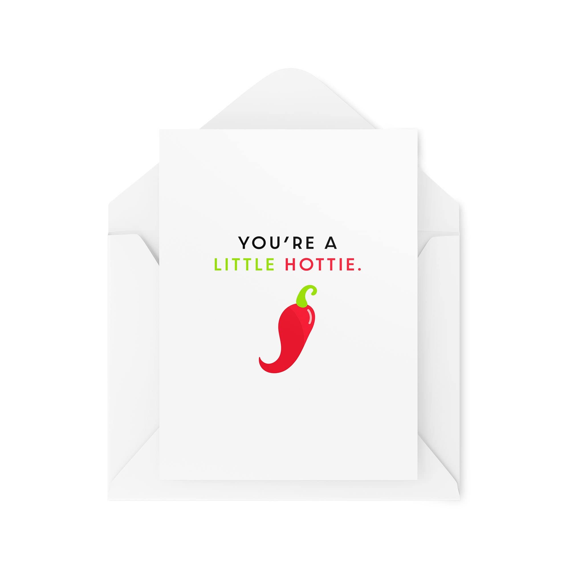 Funny Cards - You're A Little Hottie - Girlfriend Boyfriend Cards - Anniversary Cards - Funny Girlfriend Cards - Flirty Card - CBH1616