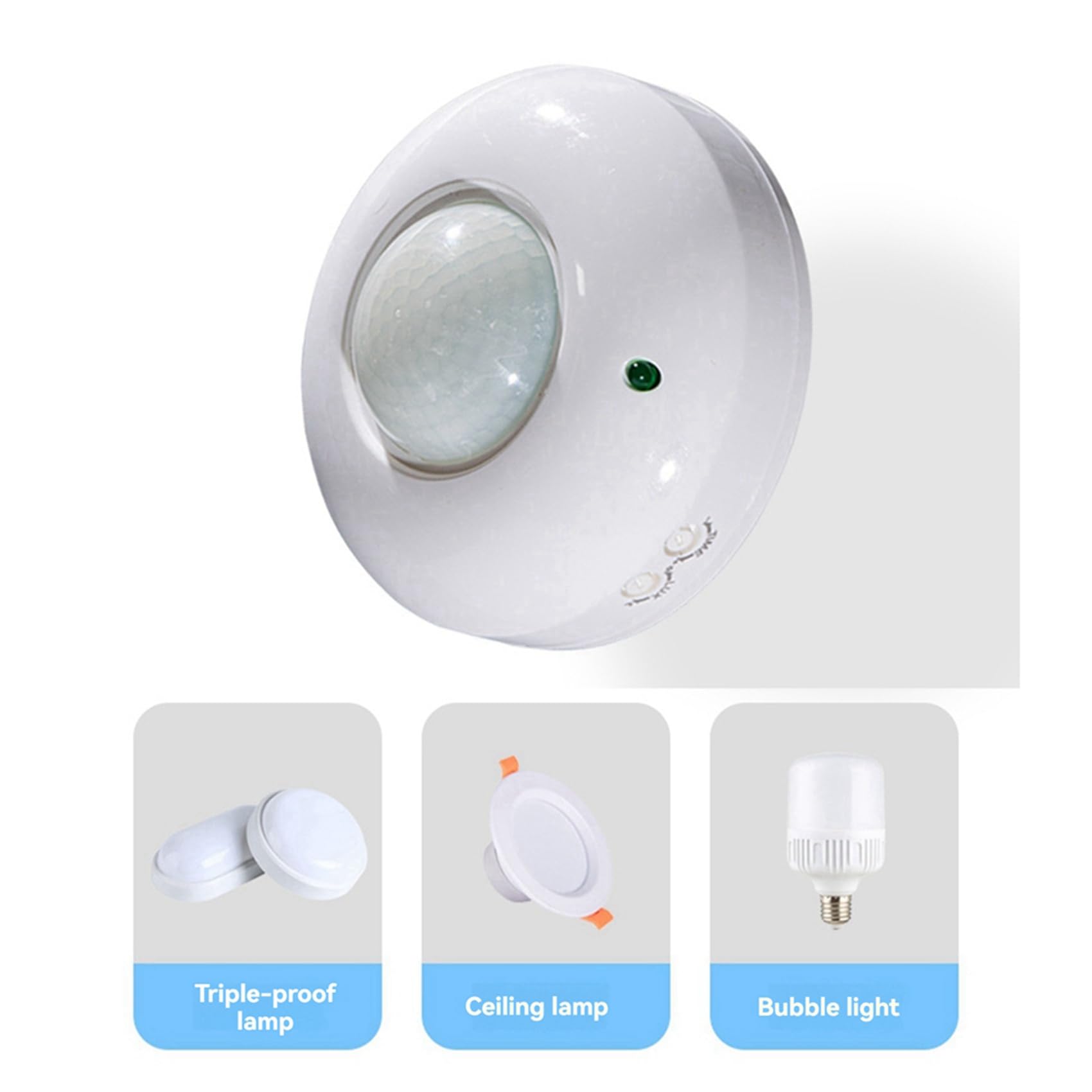 5X Sensore di Movimento A Soffitto Regolabile A 360°, Interruttore Della Luce di Presenza per Risparmio Energetico e Sicurezza
