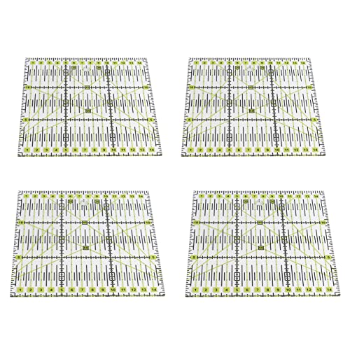 Règle de patchwork contre les erreurs de coupe de tissu avec grille claire