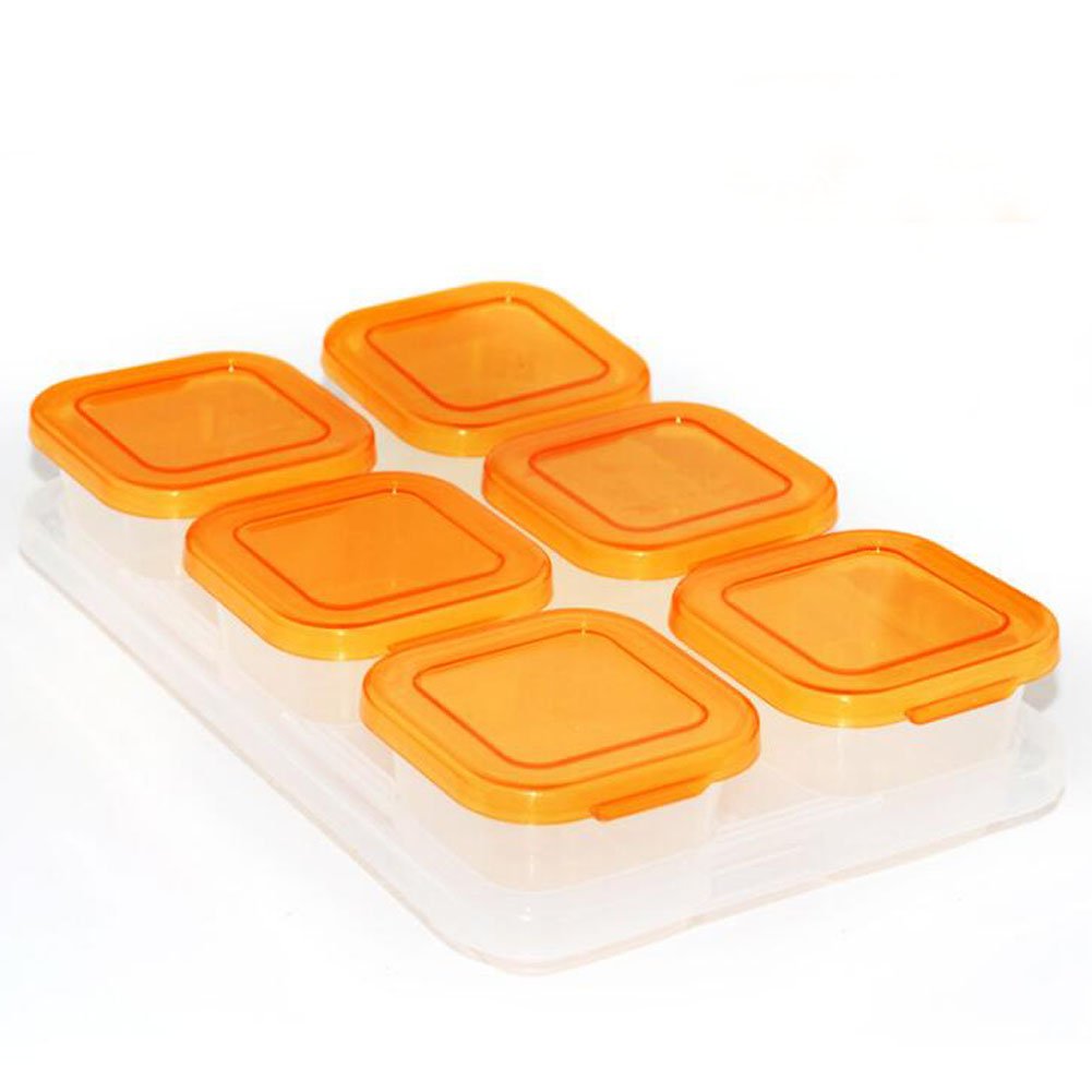 Amazon｜Fuyingda 6個のプラスチック製食品容器セット赤ちゃん