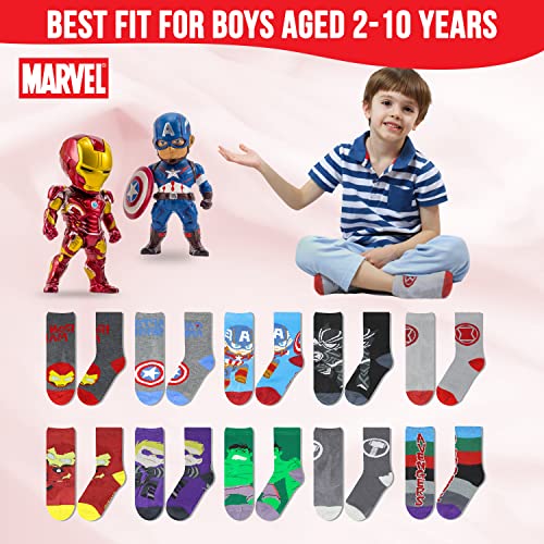 Marvel Legends Superhero Boys Socks, Toddler Socks & Kids Socks, Quality Made Little Boys Socks & Toddler Boys Avenger Socks2