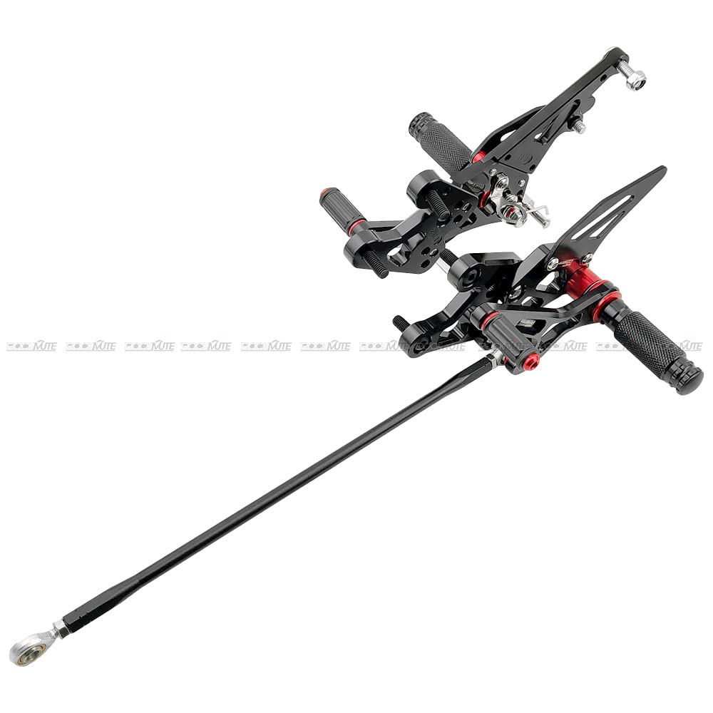 Set di pedane posteriori per moto per Yamaha FZ1 2006-2016, FZ8 2010-2013 Non-ABS, poggiapiedi regolabili, leva del cambio, pedale del freno, pedane posteriori