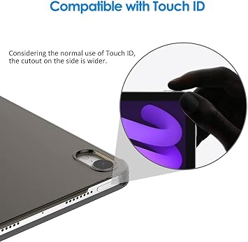 UnDePlus iPad Air 11inç M4/M3/M2 Air 4/5.Nesil 10.9 ile uyumlu Kılıf PU Deri Smart Standlı Case 2026-2024 Flip