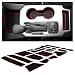 CupHolderHero for Chevy Blazer 2019-2020 Custom Liner Accessories - Premium Cup Holder, Console, and Door Pocket Inserts 19-pc Set (Red Trim)