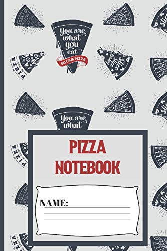 Pizza Notebook: Small funny composition notebook 120 pages (6 x 9 Inch). Vintage Pizza Blank lined notebook for Pizza lovers