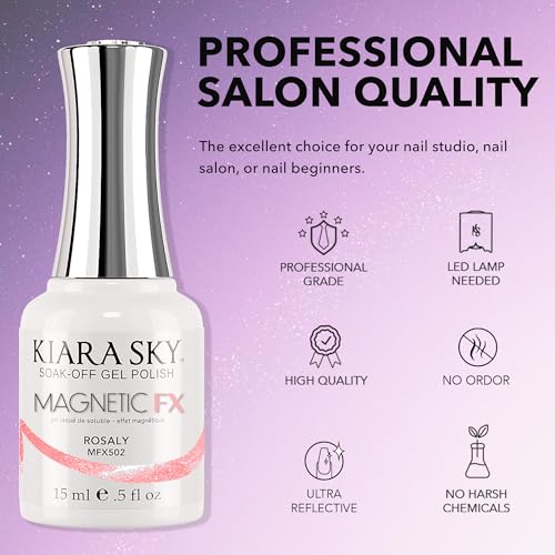 Esmalte Gel Magnético Kiara Sky Rosaly miniatura 2