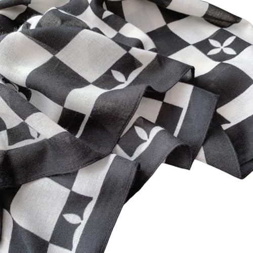 Image of Viscose Scarf for Women | Lightweight & Long | Stole for Women - Stylish Design | Neck Scarf, Hair Scarf, & Head Scarf for Women & Girls | All Season Accessory