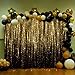 Black Gold for Adult Kids Birthday Party Photo Backdrop Decorations Banner Streamer Flash Banner Party Photography 7x5ft