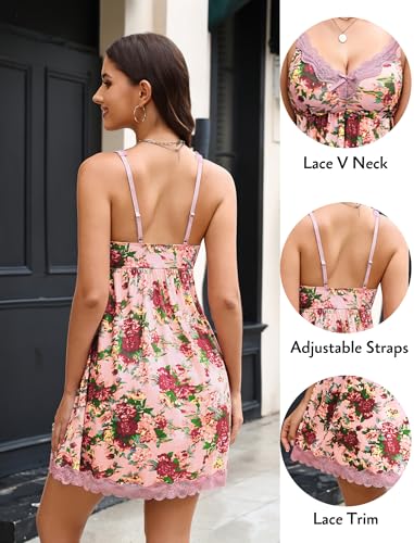 Image of Avidlove Women Sexy Sleepwear Lace Chemise Nightgown Full Slip Babydoll Sleepwear