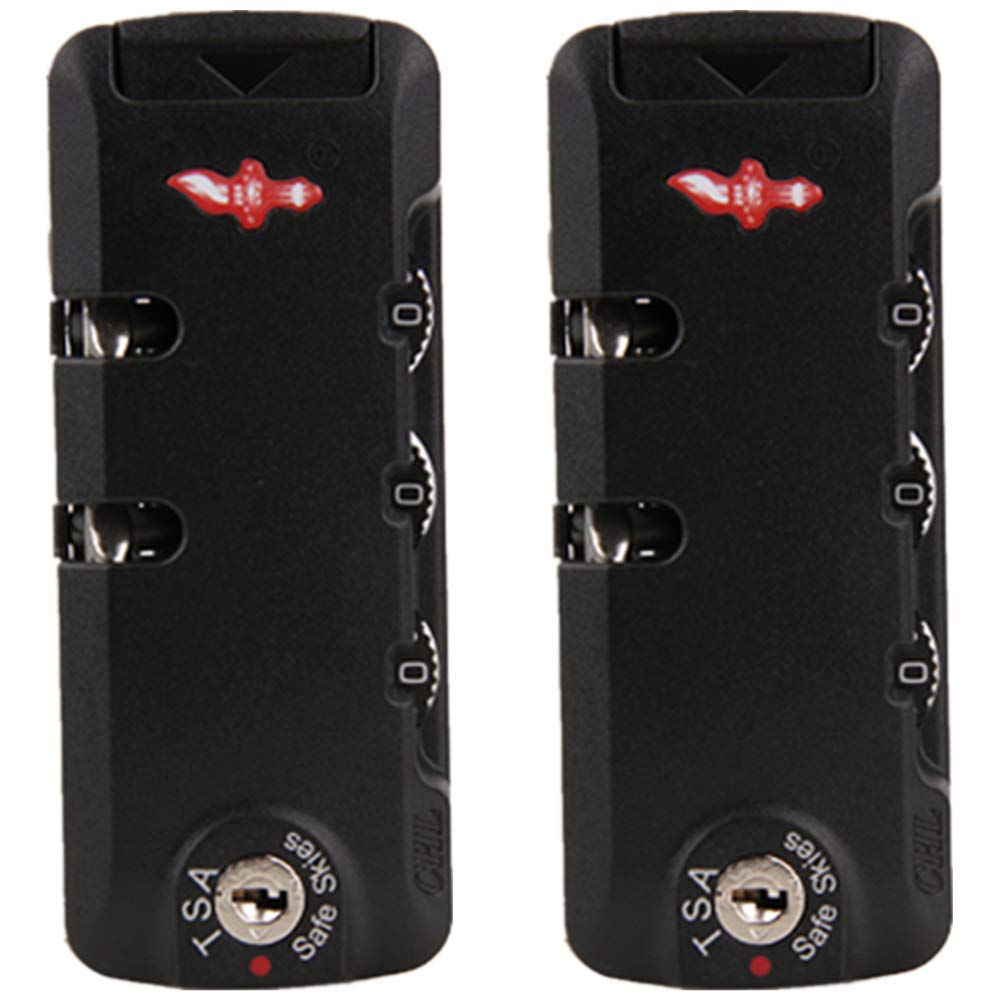 Mnuvxzaewf Black Combination Lock,Travel, Set Of A Pair S012# Password Lock Replacement Suitcases/Luggage For Suitcase Pull Rod