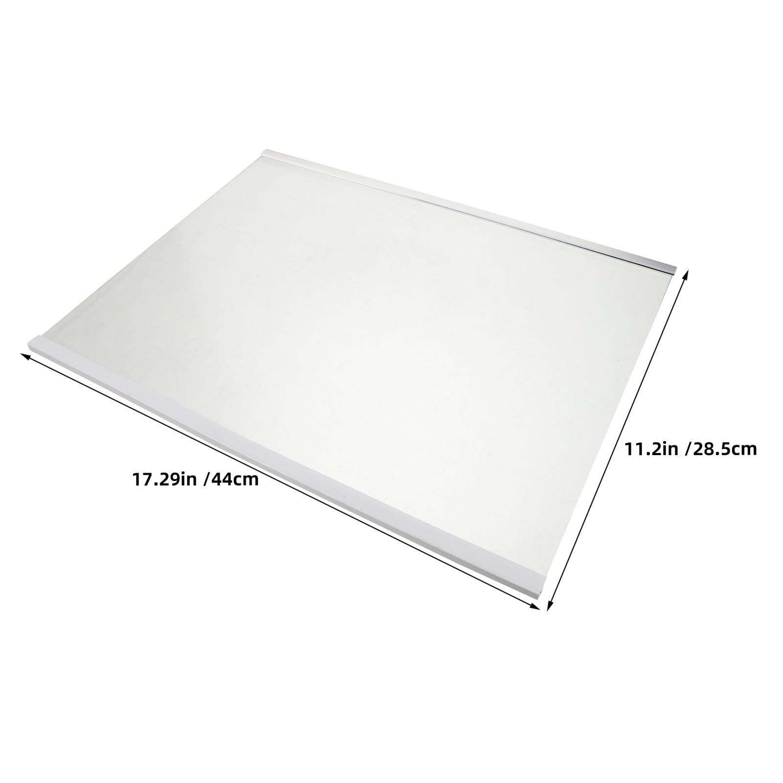 Totority Vetro Temperato Ripiano Divisorio per Frigorifero 5 Cm, 44x28