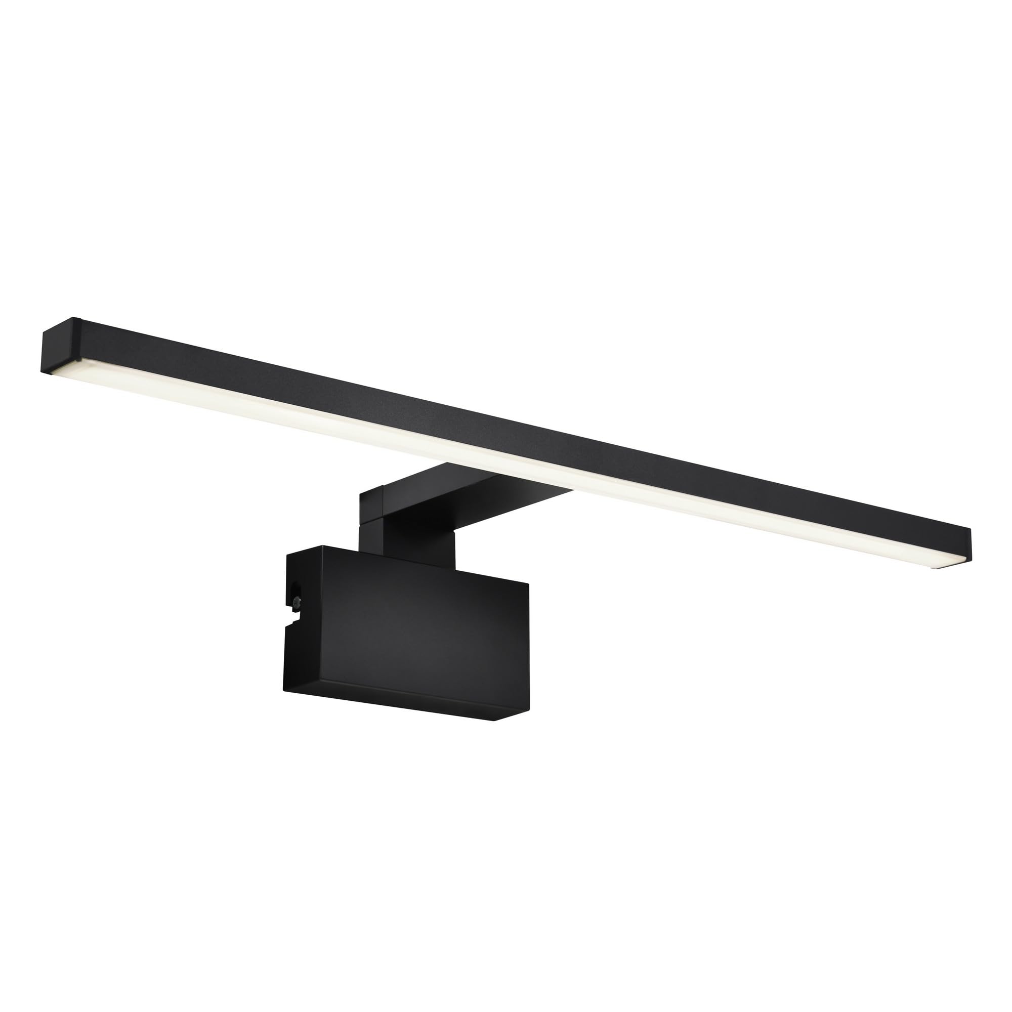 Nordlux Black Marlee Indoor Wall Light Metal Intergrated Led 25,000Hrs - Bathroom, En-Suite, Wet Room Mains Powered, Ip44