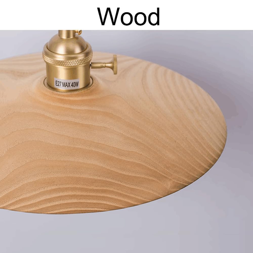 Applique da Parete in Legno Moderno di metà secolo, Braccio Dritto Regolabile in Ottone, Lampada da Parete per Camera da Letto, Piccola Lampada da Parete Rustica Vintage, Lampada da Comodino, SOG