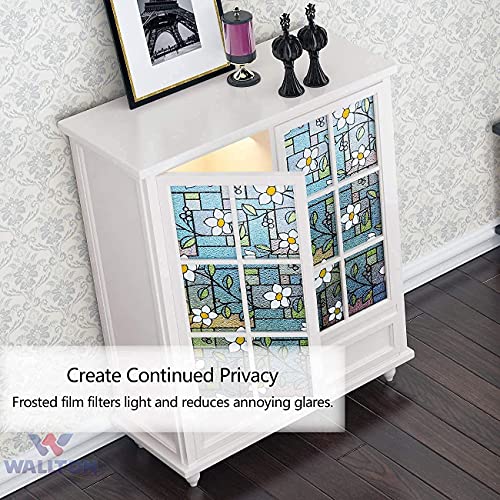 WALLTON-Window-Privacy-Glass-Self-Adhesive-Decorative-for-BathroomDoor-WindowHeat-ControlSidelightAnti-UV-16-X-48-Inches