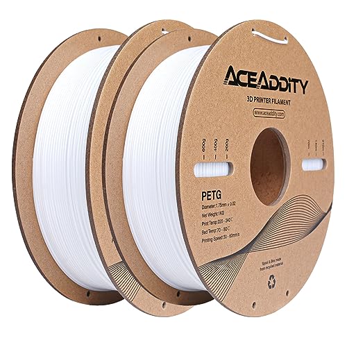 Aceaddity PETG Filament 1.75mm, Strong PETG 3D Printing Filament, Compatible with Most...