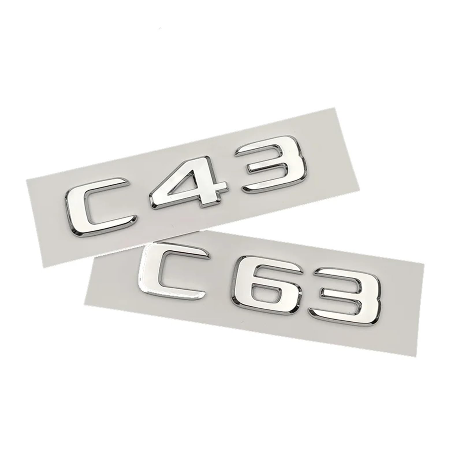3D ABS C200 C220 C180 C300 C350 C400 Emblem Buchstaben Auto Kofferraum Abzeichen Aufkleber for Klasse W204 W205 Zubehör(C300)