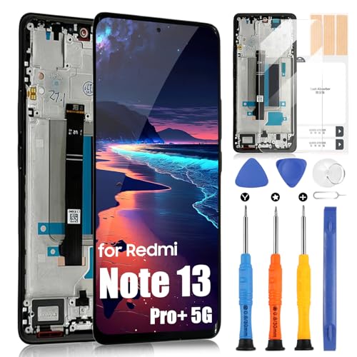 Écran LCD pour Xiaomi Redmi Note 13 Pro Plus 5G Réparer Vitre Cassée
