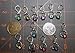 12 Numbered STITCH MARKERS for Knitting and Crochet, Progress Keepers. Locking, Removable, Crochet Earrings