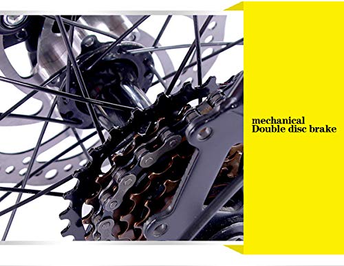 Vouwfiets, opvouwbare stad Compacte fiets Urban Commuter + Heren Dames Opvouwbare fiets, 16-inch variabele fiets voor… - Afbeelding 7